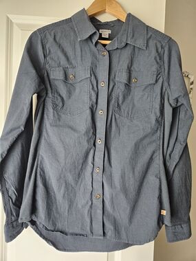 Blue Carhartt Button-Up Shirt